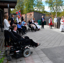 Kronprinsfamilien besøker Borgenbråten bofellesskap og aktivitetssenter. Foto: Liv Anette Luane, Det kongelige hoff